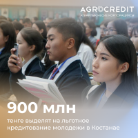 900 млн. тенге выделят на льготное кредитование молодежи в Костанае